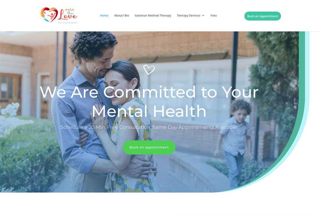 web design for therapists florida