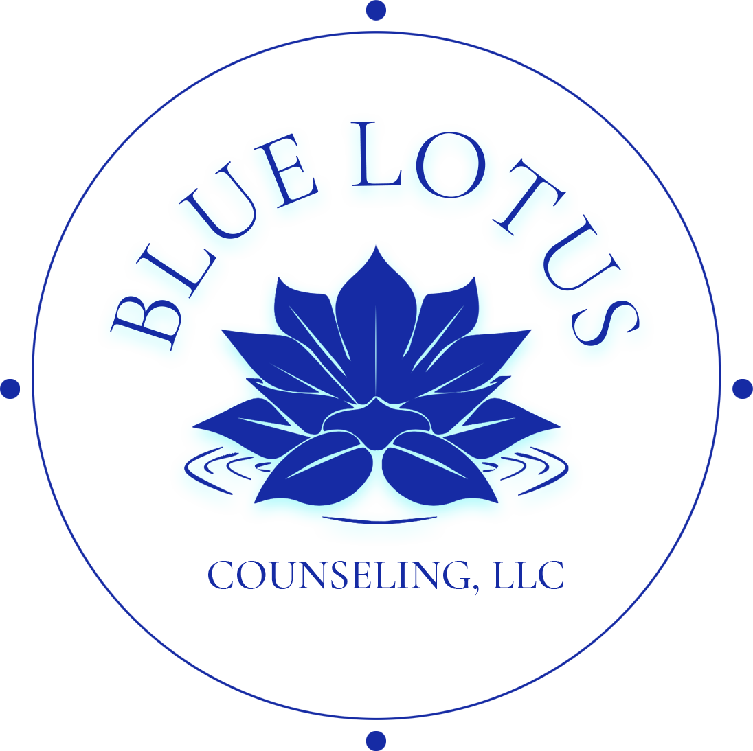 blue lotus logo transparent background